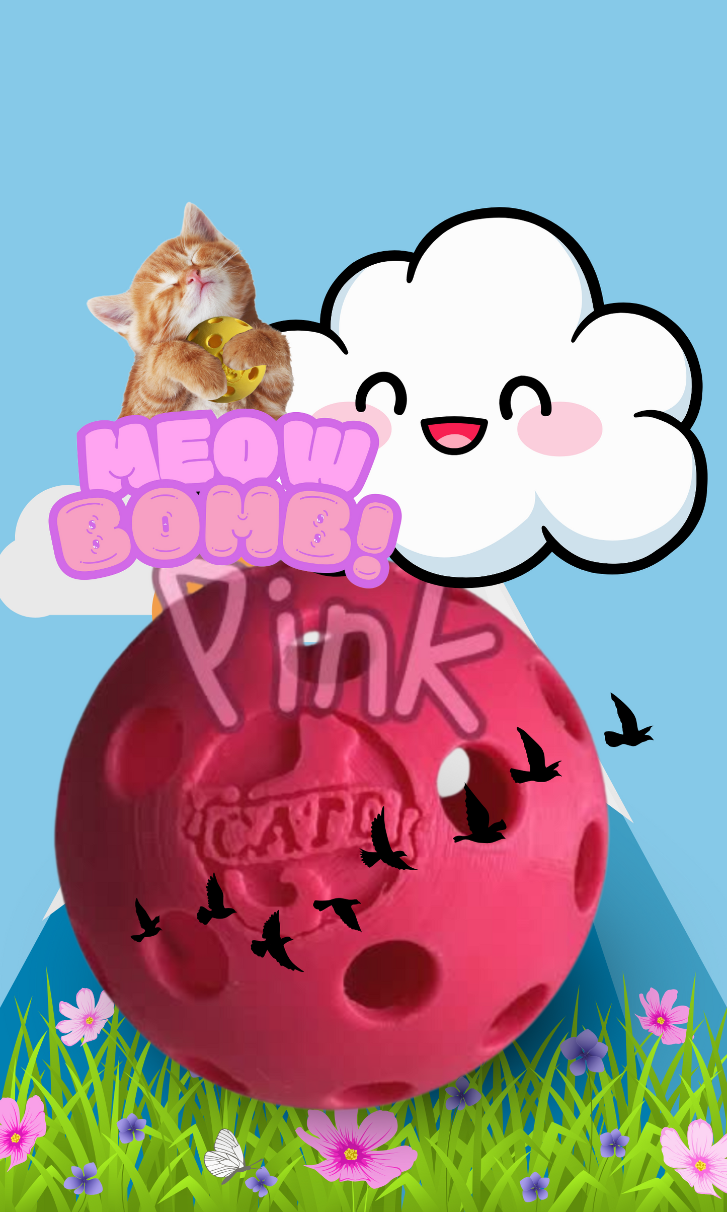 Meow-Bomb 3-Pack (Shells Only) β With Refillable Inserts & Meow Bags