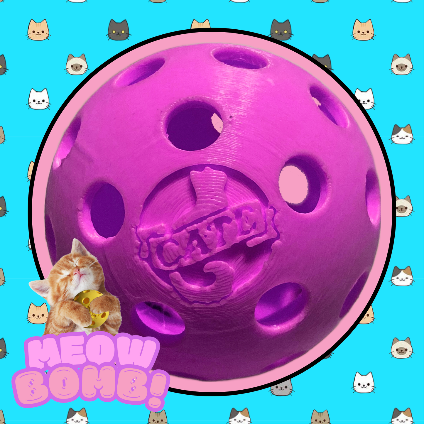 🐾 Meow-Bomb (Single Toy Only) – Clean, Smart, Refillable Cat Fun!